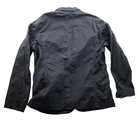 Sonoma Women's Unstructured Blazer Jacket Large Surgeon's Cuffs Workwear Black - Picture 2 of 12